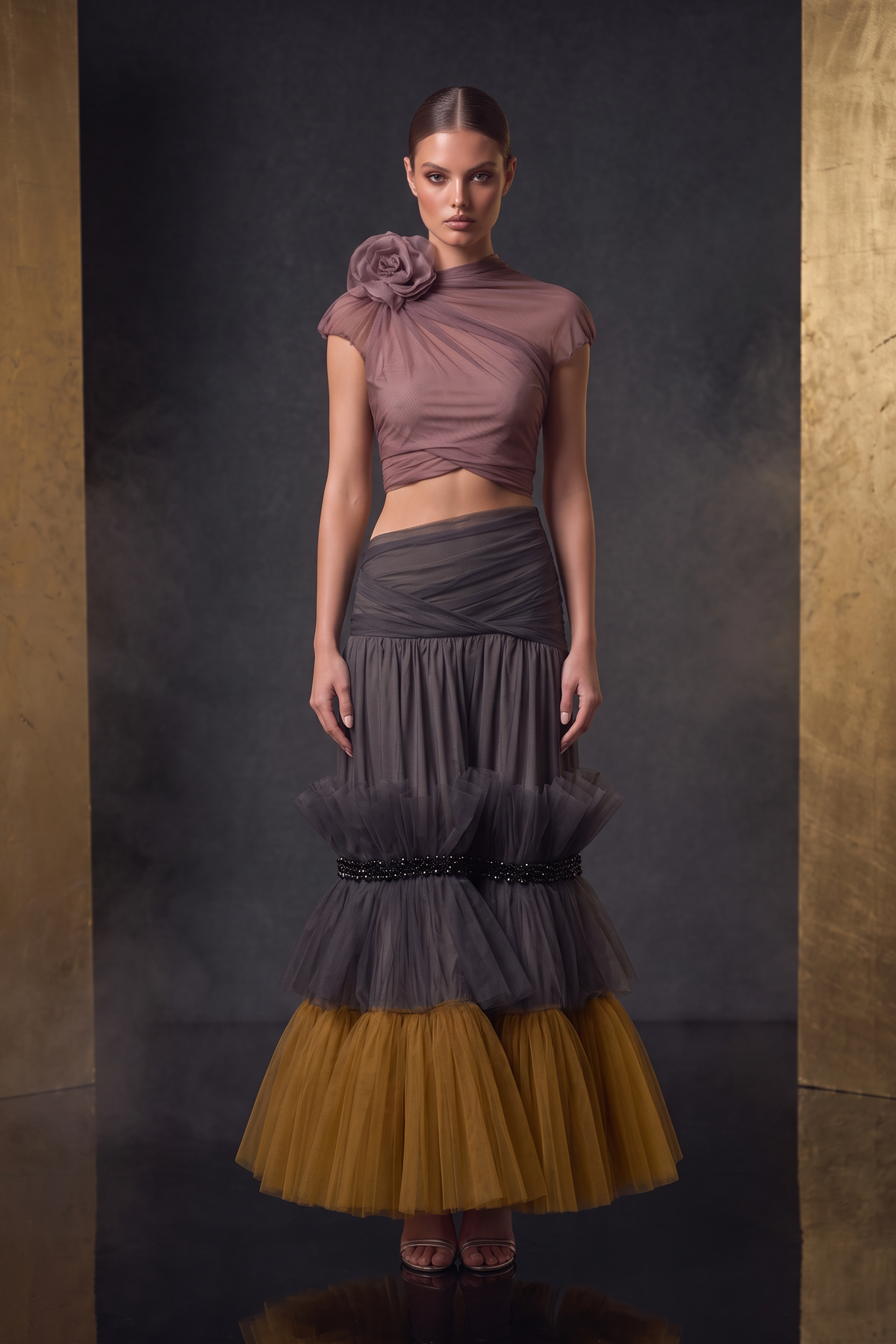Vestido de manga corta
