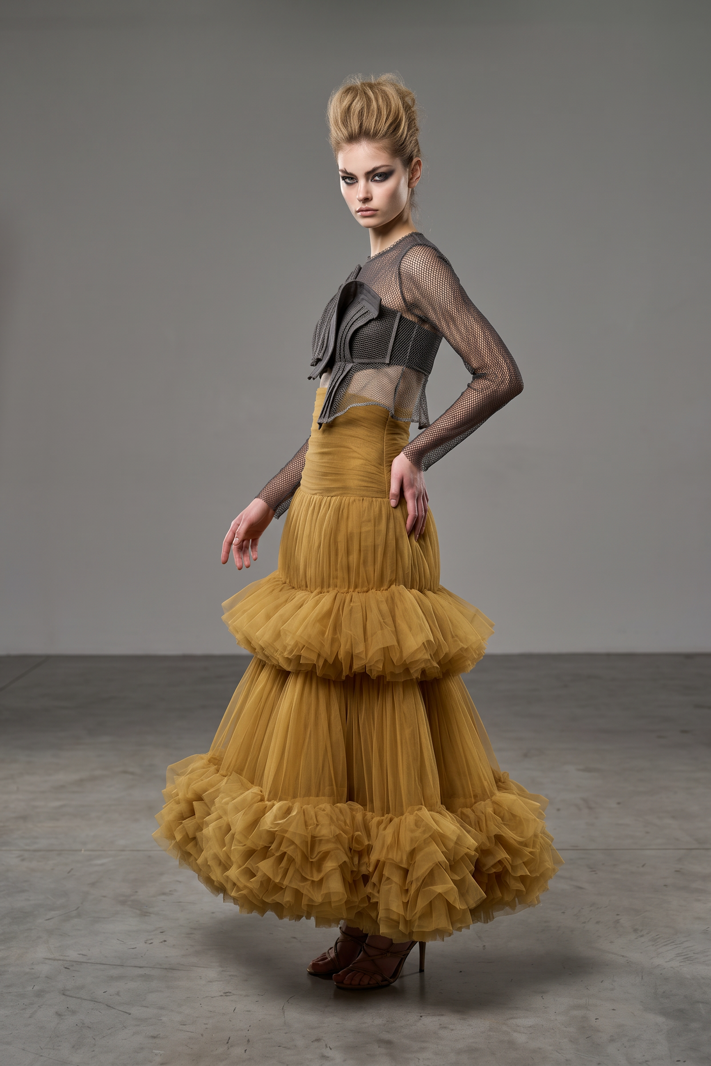 Long Sleeve Evening Dress