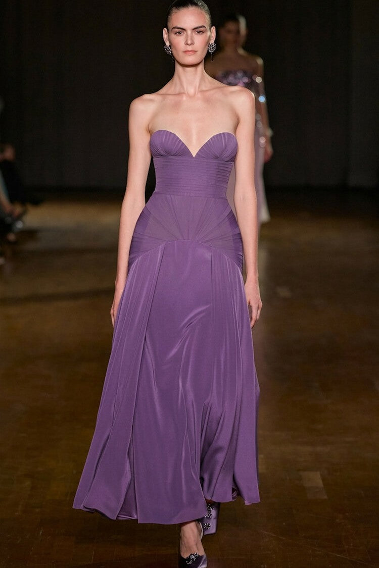Sleeveless Pleated Maxi Dress