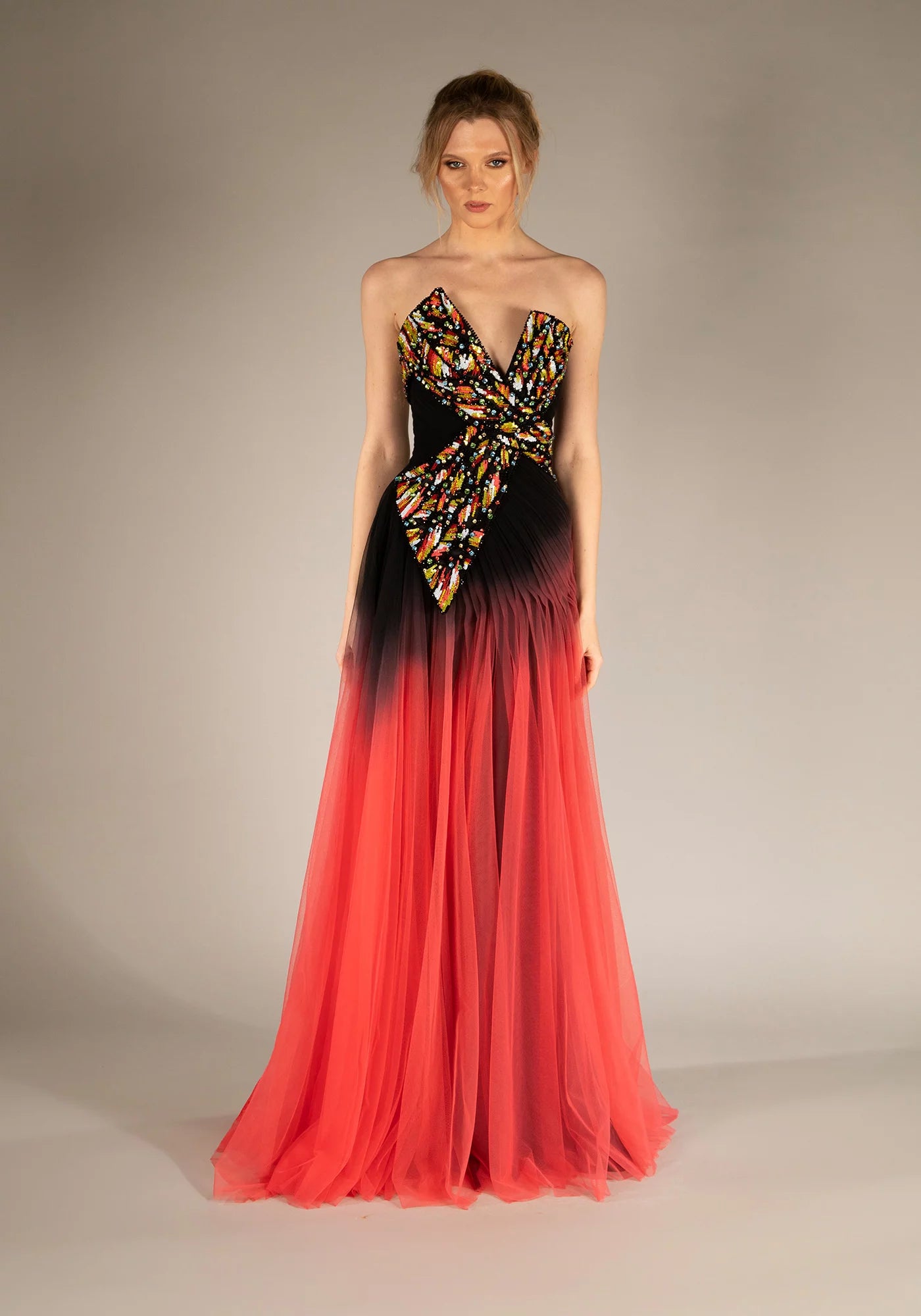Strapless Criss-Cross Dress