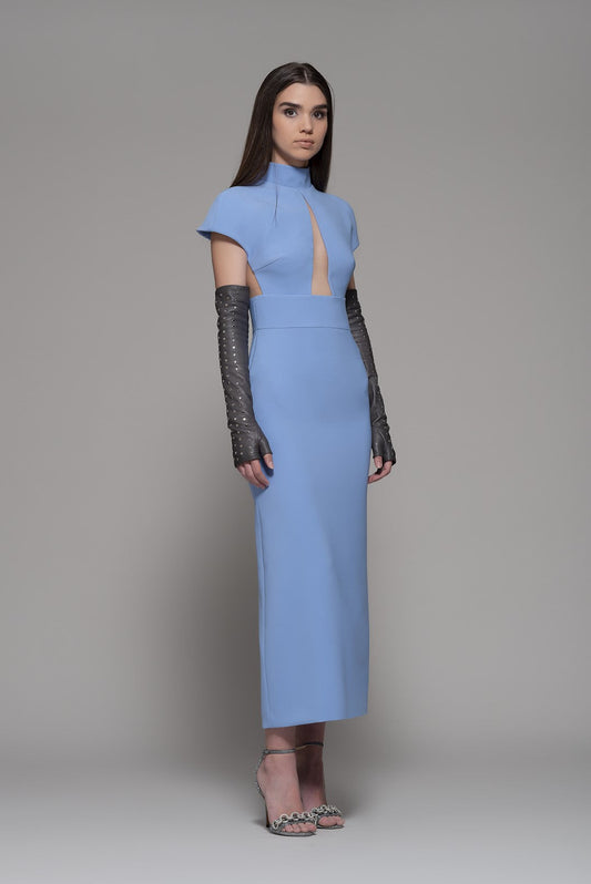 Drena Cap Sleeve Midi Dress