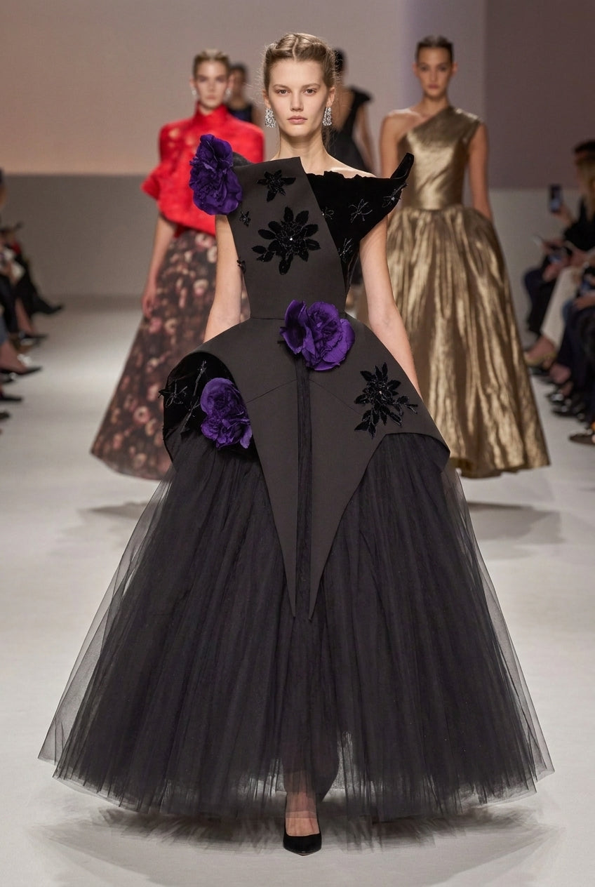 Structured Evening Gown