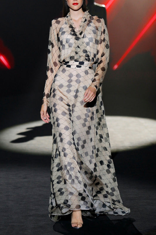 Long Sleeve IMPERIALE Evening Dress