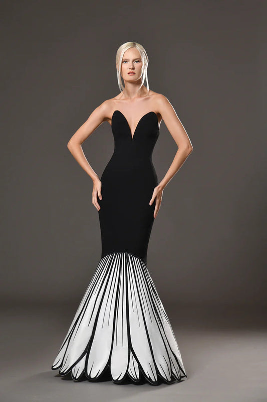 Strapless Petal Dress