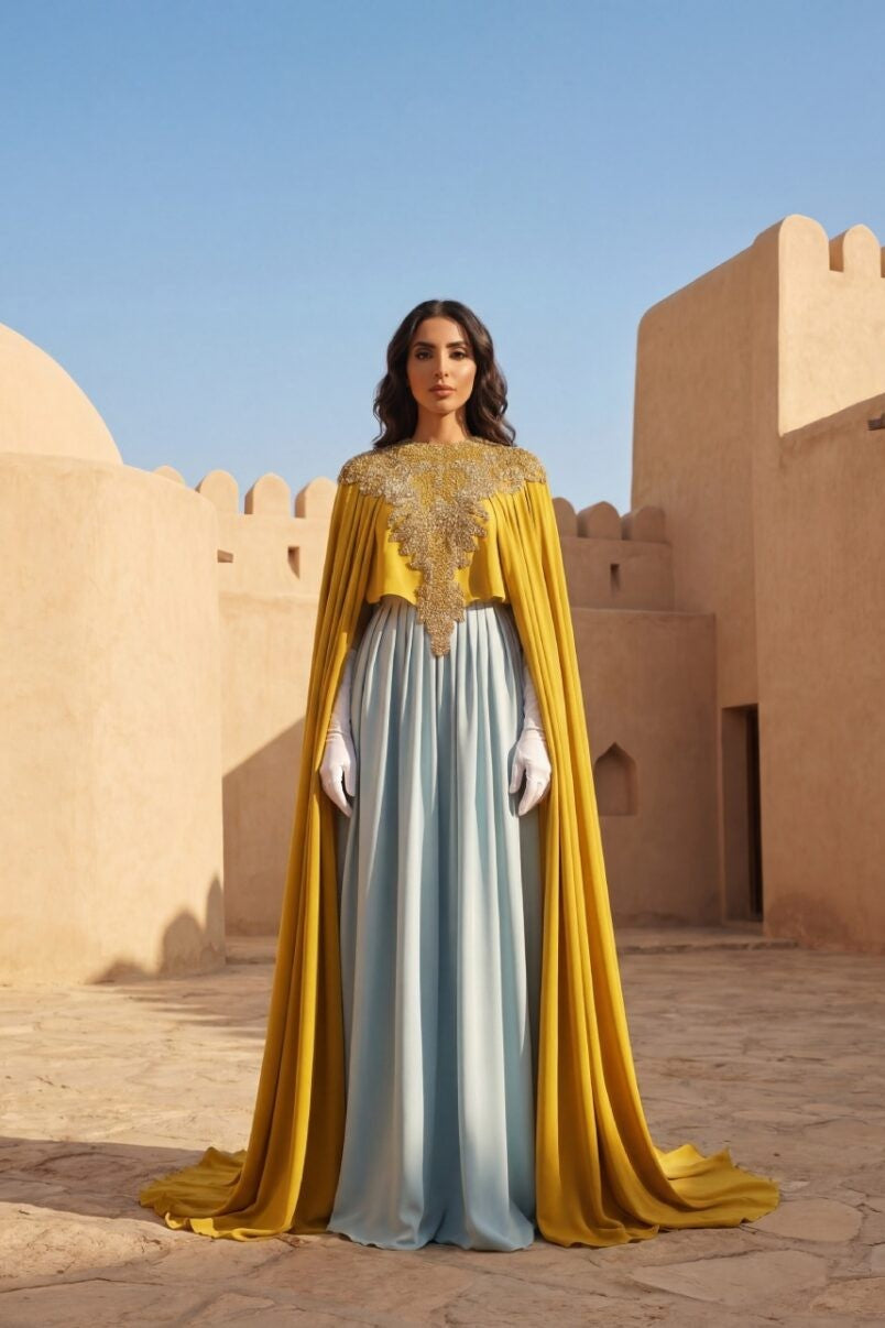 Color Layered Kaftan