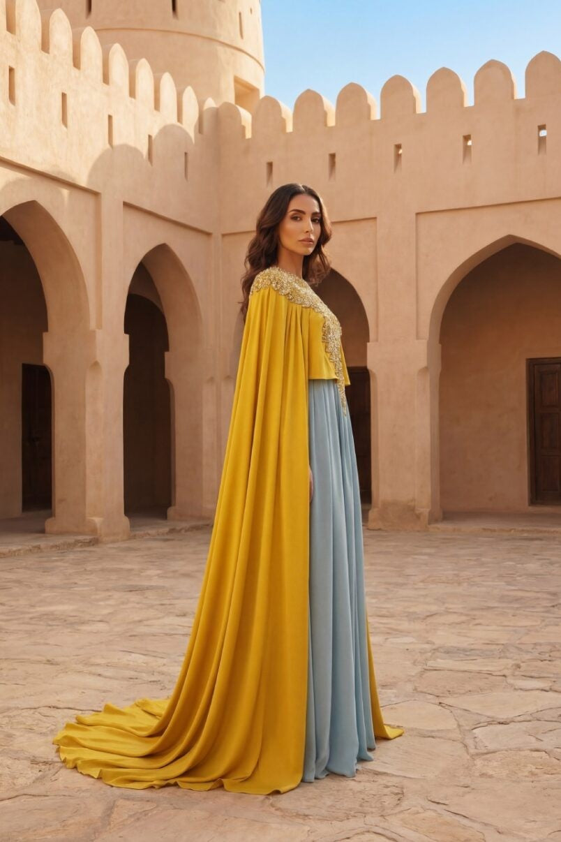 Color Layered Kaftan