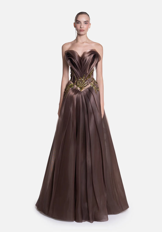 Strapless Evening Gown