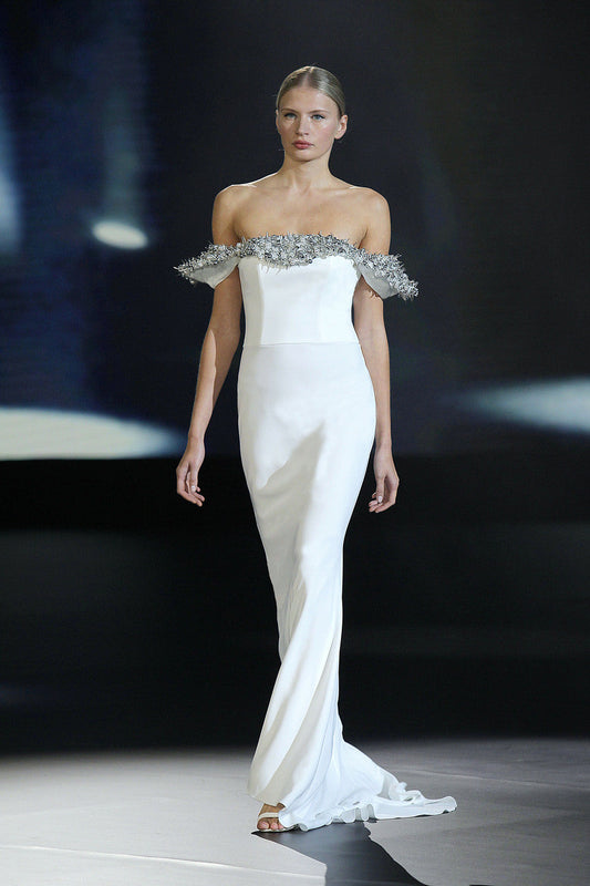 Canicatti Embroidered Gown