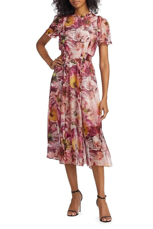 Short Sleeve Midi Dress