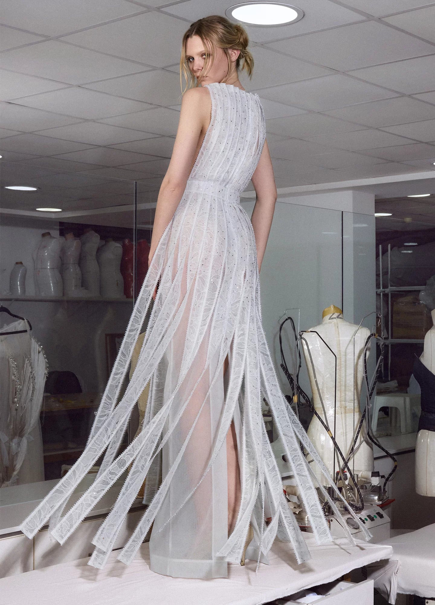 Sleeveless Column Gown