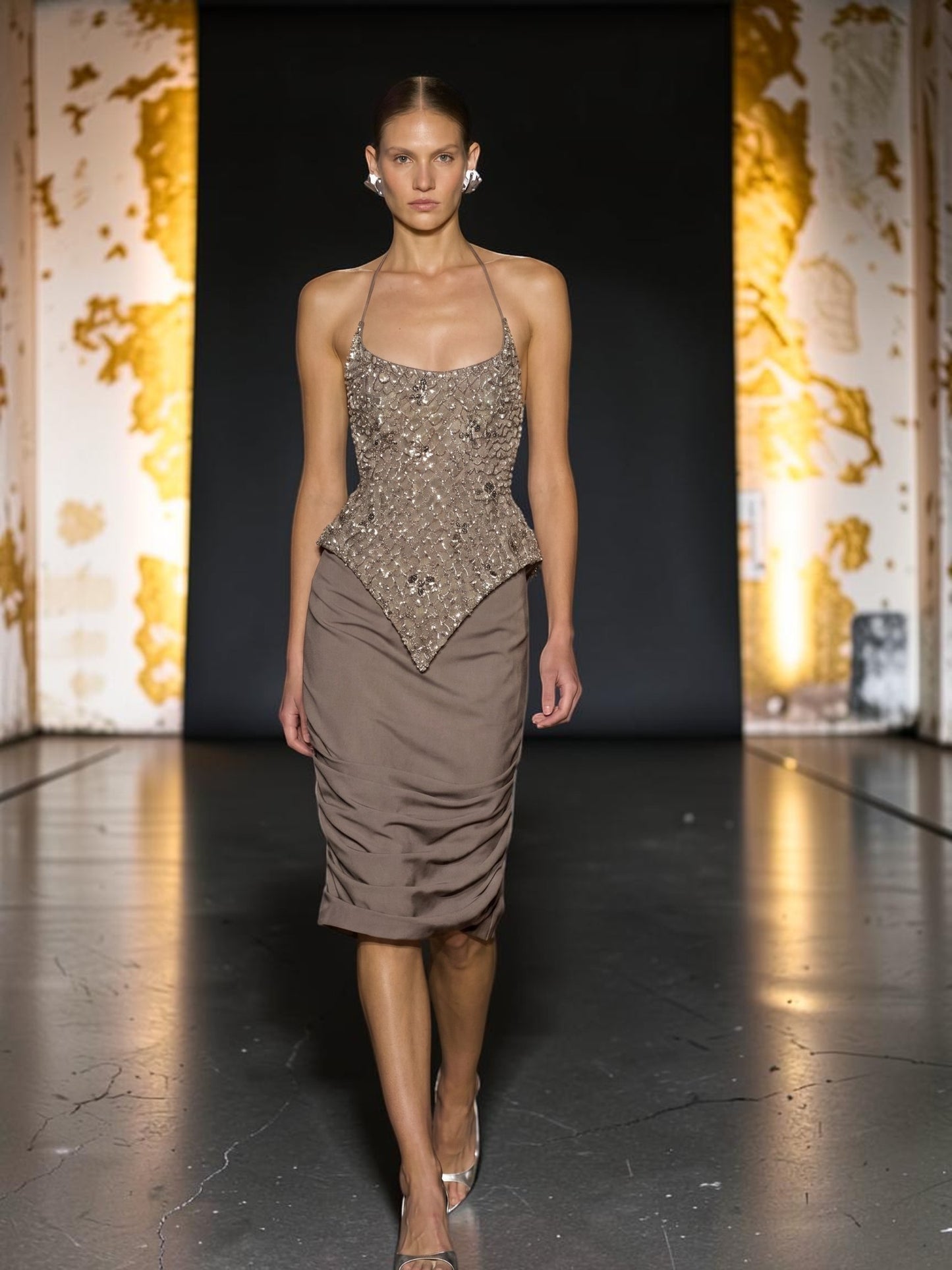 Beaded Top and Skirt