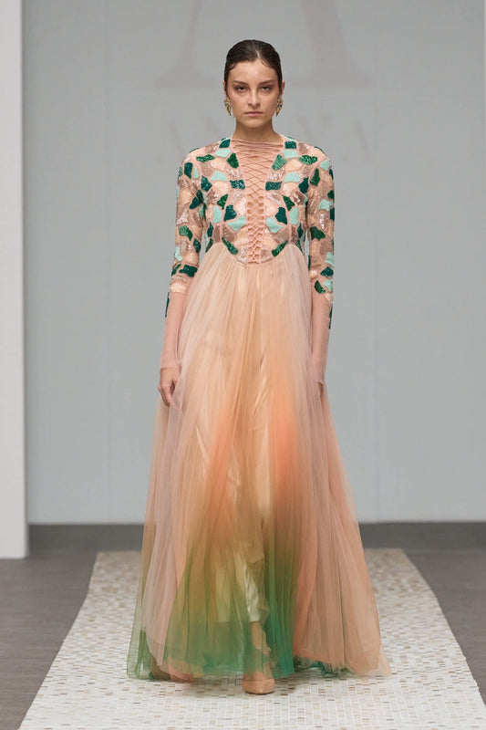 Rose Ombre Gown