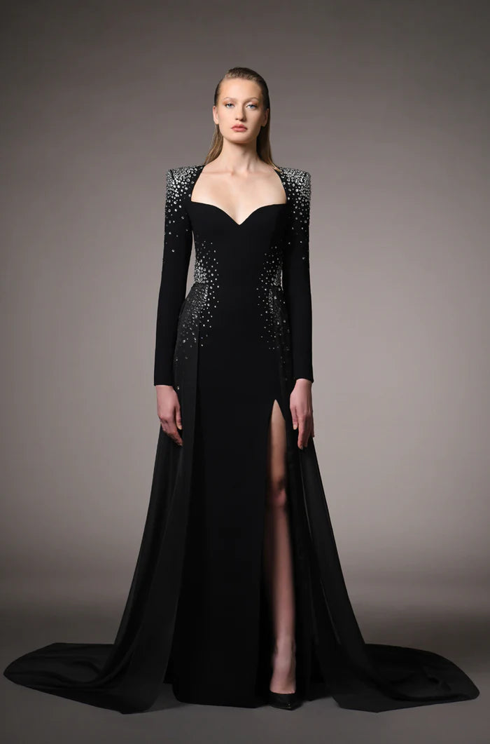 Long Sleeve Embroidered Dress