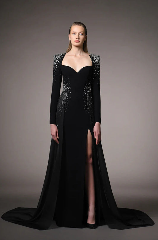 Long Sleeve Embroidered Dress