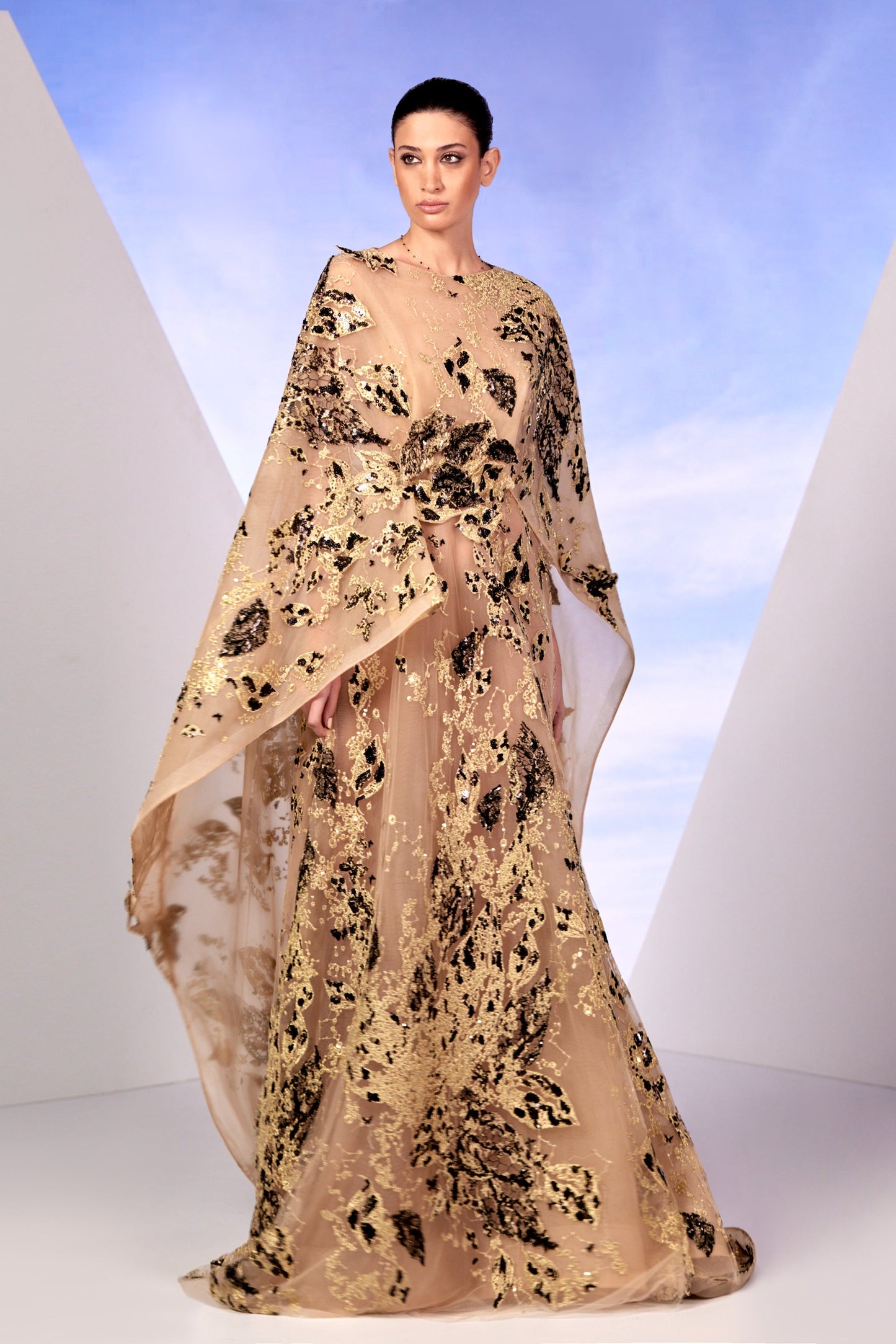 Gold and Black Gown