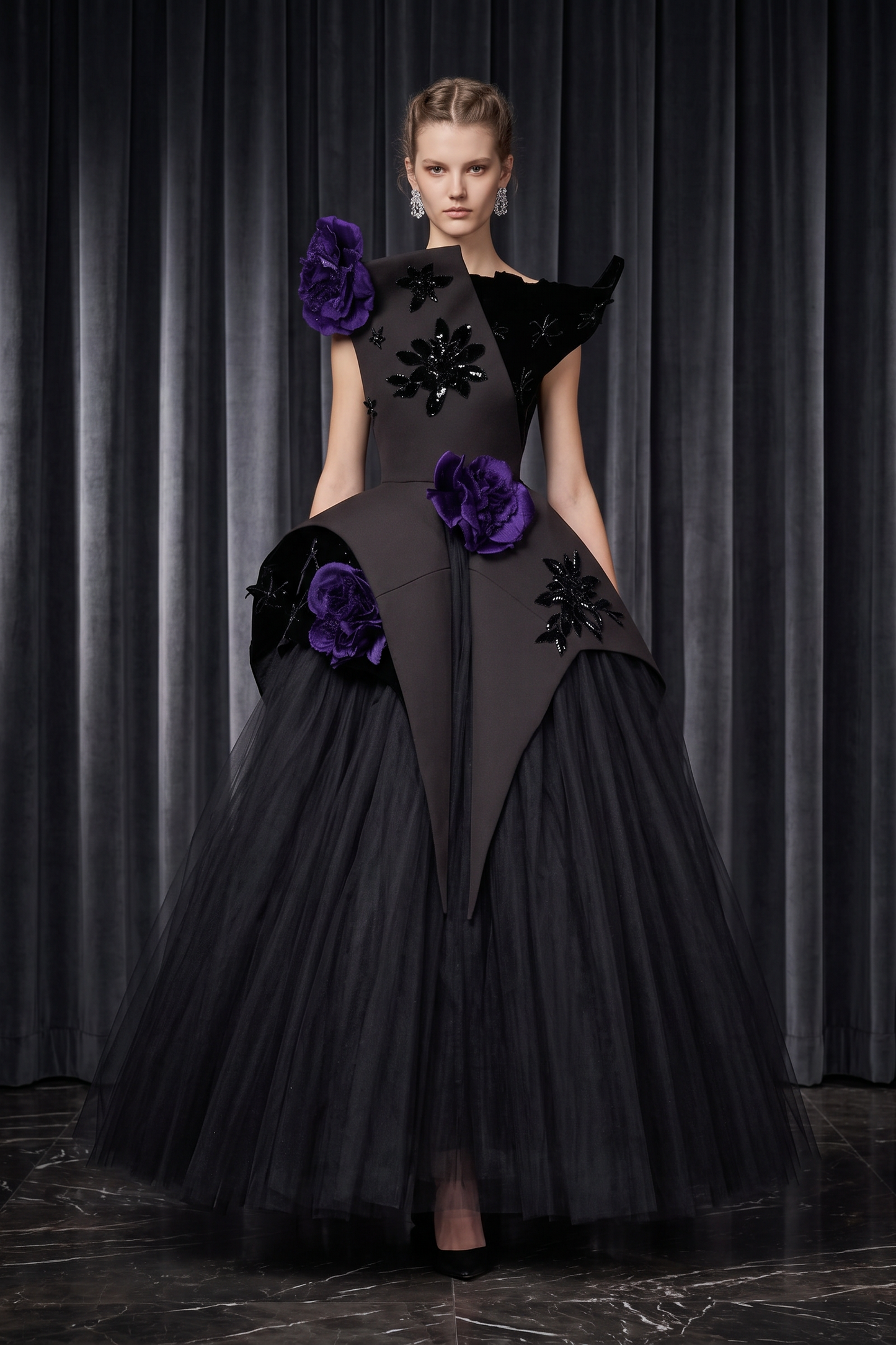 Structured Evening Gown