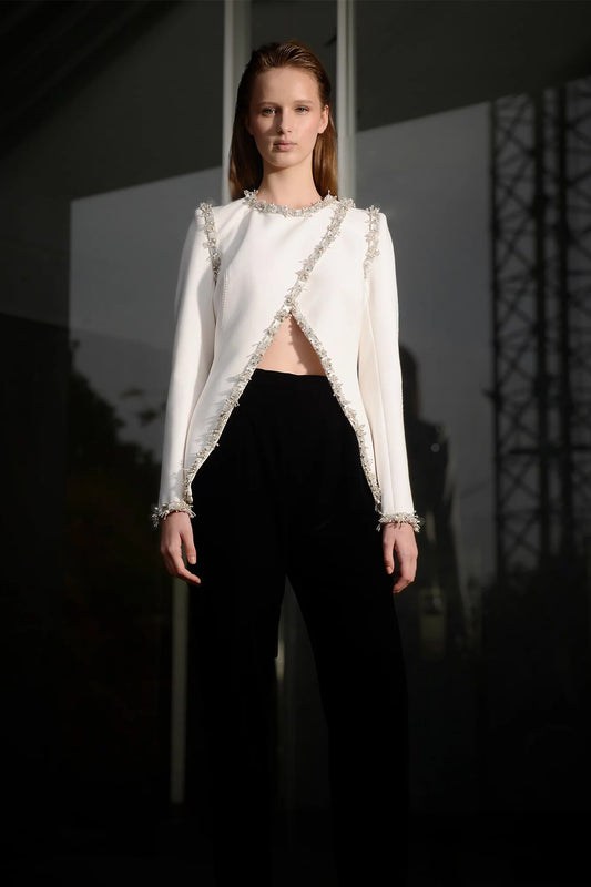 Two-Tone Top and Trouser Set