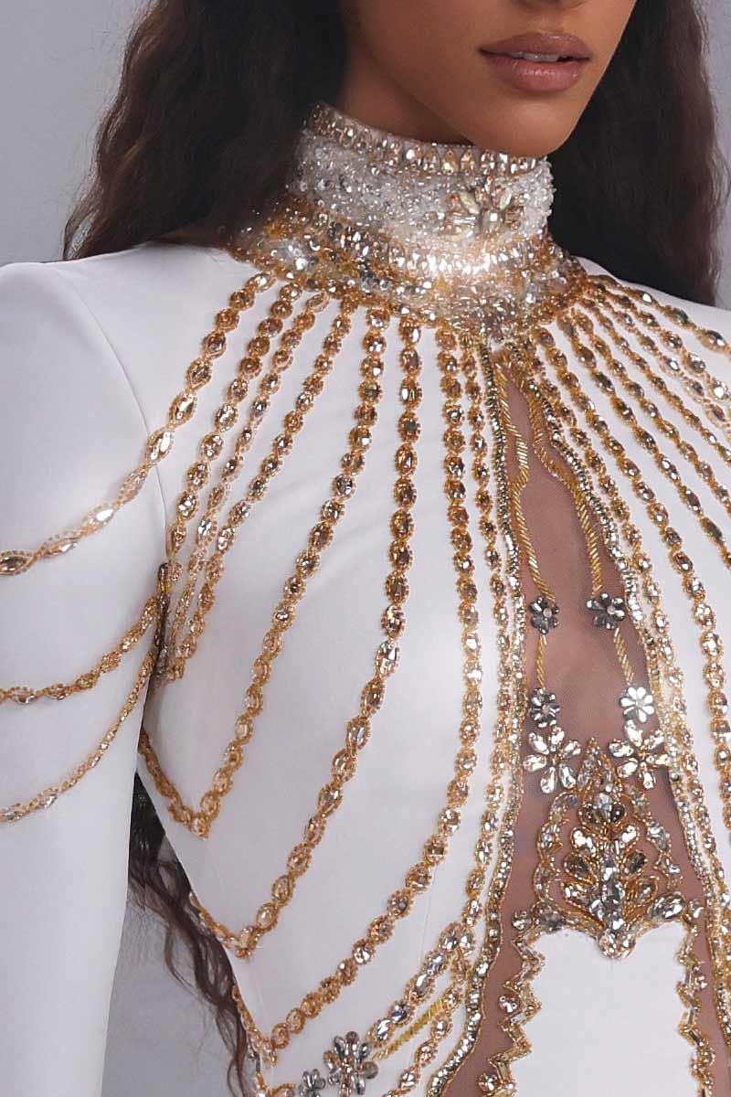 High Neck Mermaid Gown