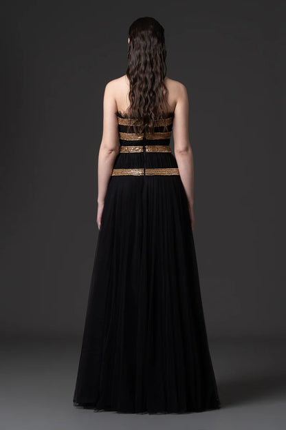 Strapless Tulle Gown