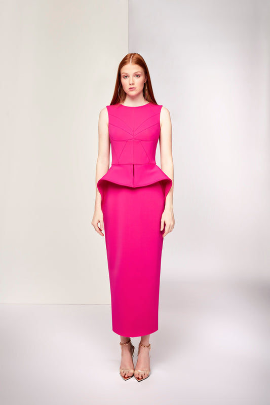 Foglianise Pink Midi Dress