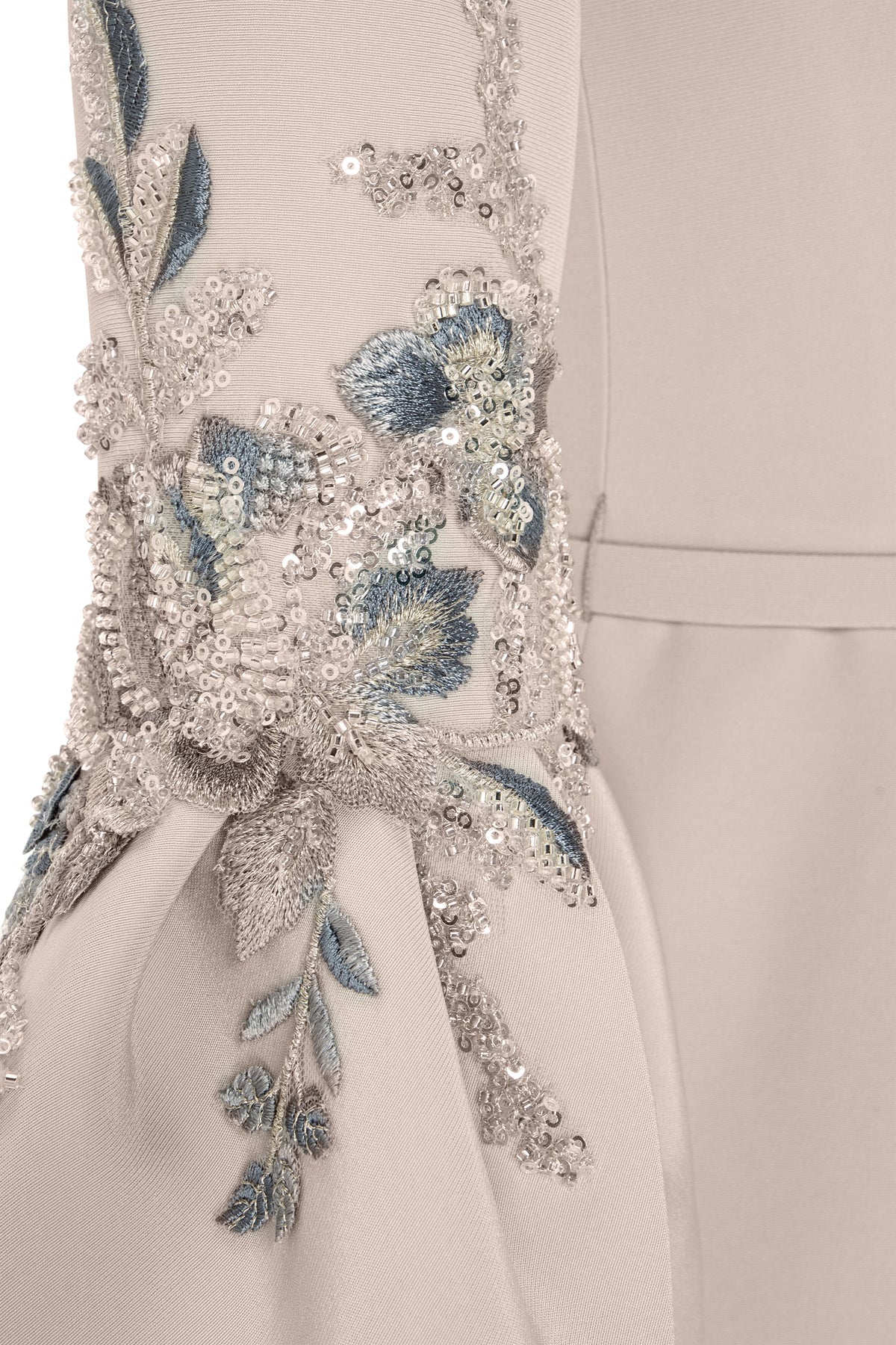 Structured Bell Sleeve Mermaid Gown
