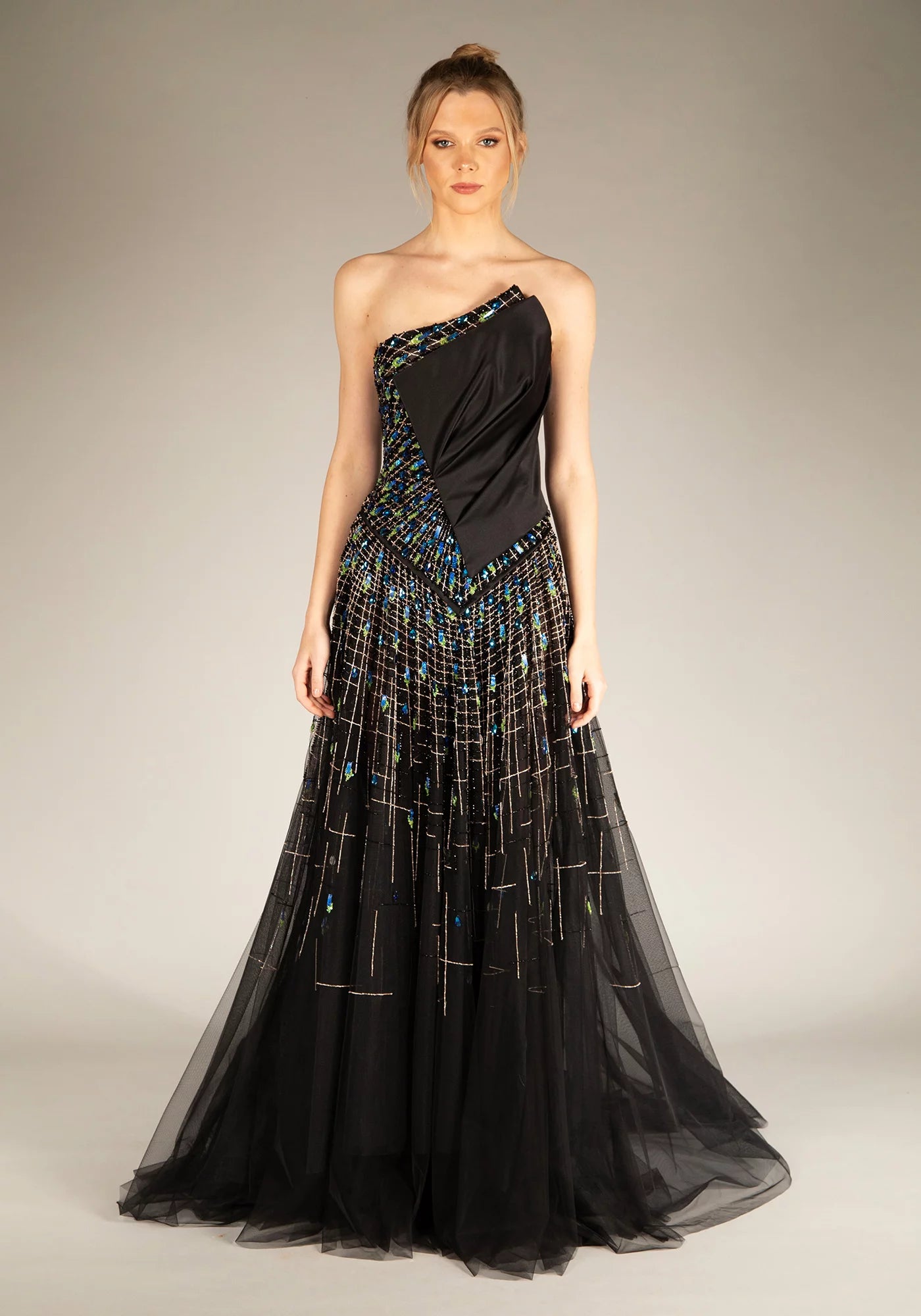 Strapless Asymmetrical Dress