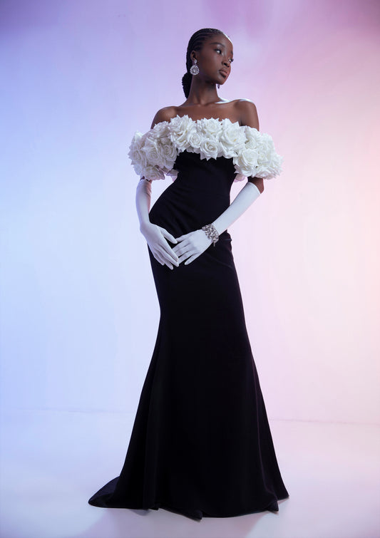 Rose Mermaid Gown