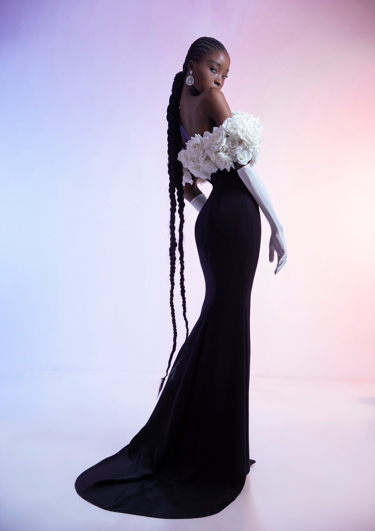 Rose Mermaid Gown