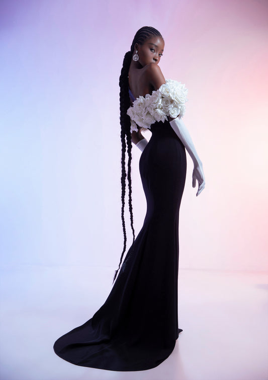 Rose Mermaid Gown