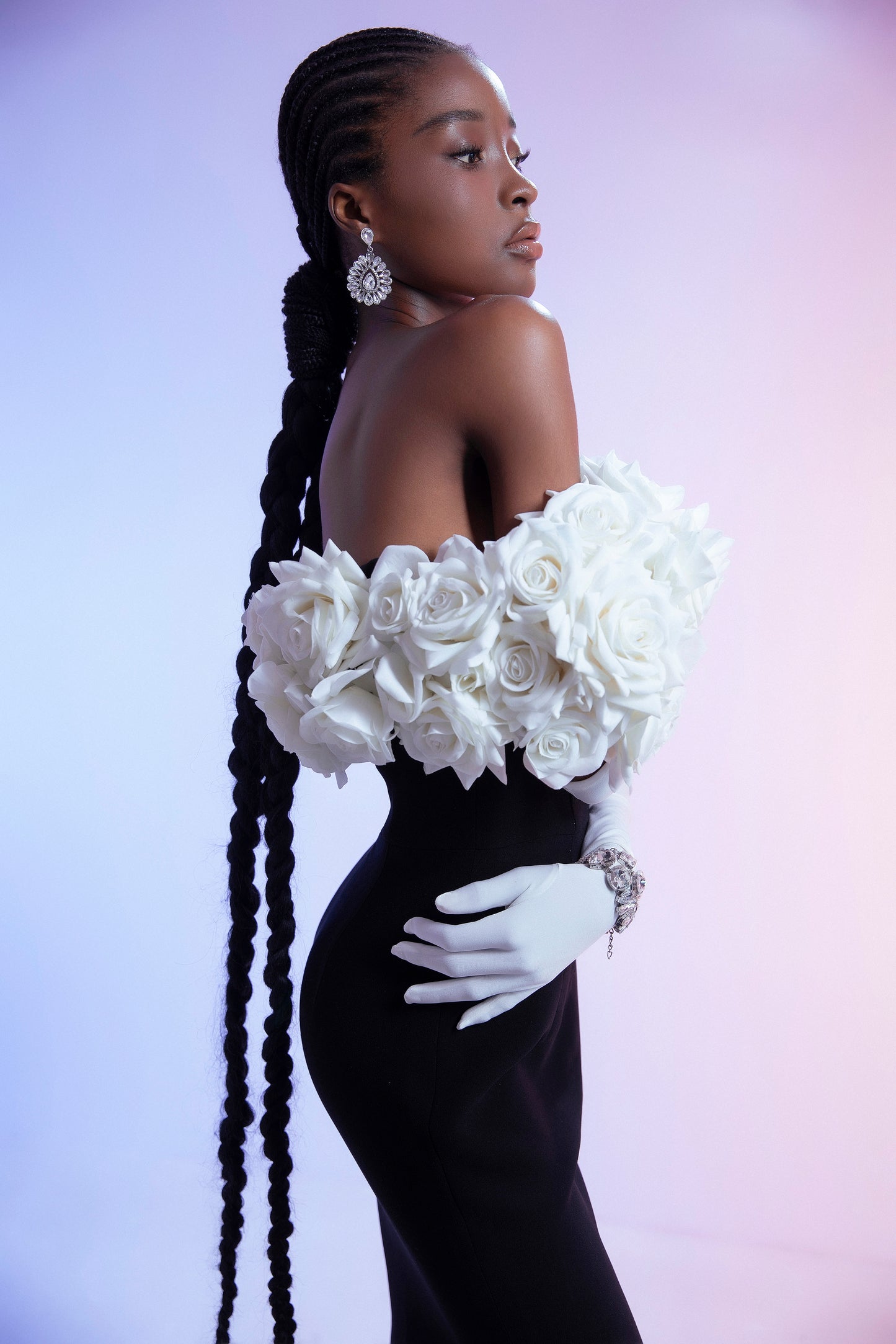Rose Mermaid Gown
