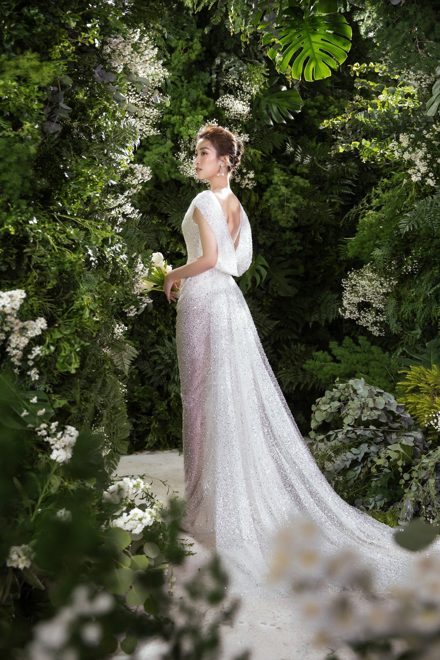 Fringe Poem Wedding Dress