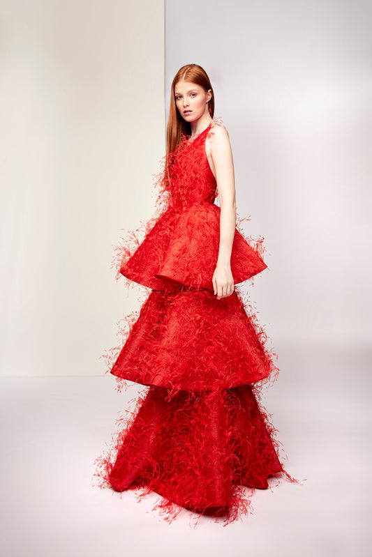 Fusignano Tiered Gown