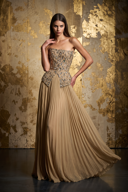 Strapless Evening Gown