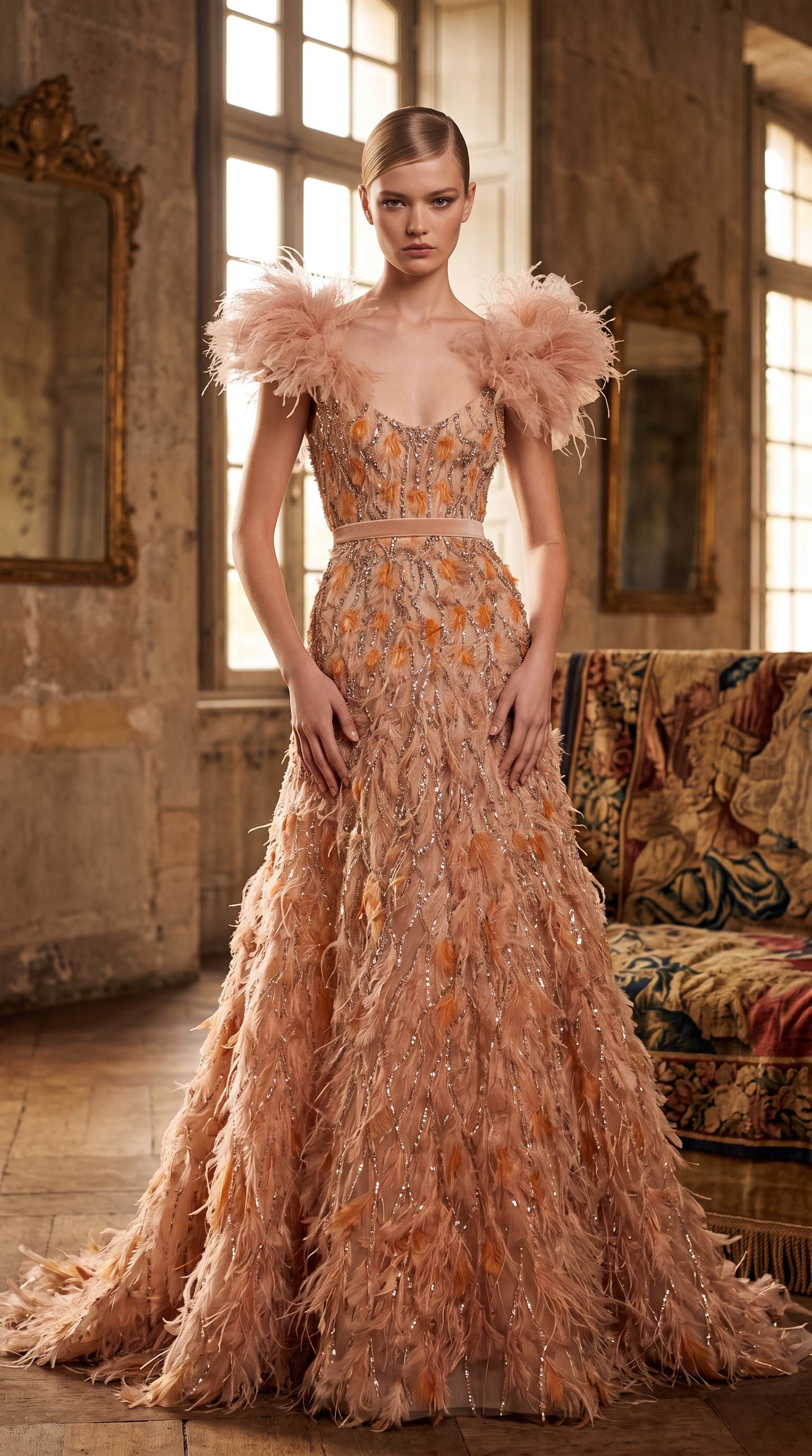 Applique Ball Gown