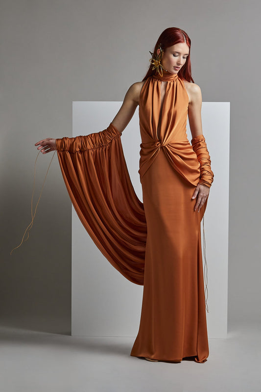 Off-Shoulder KIYONARI Evening Dress
