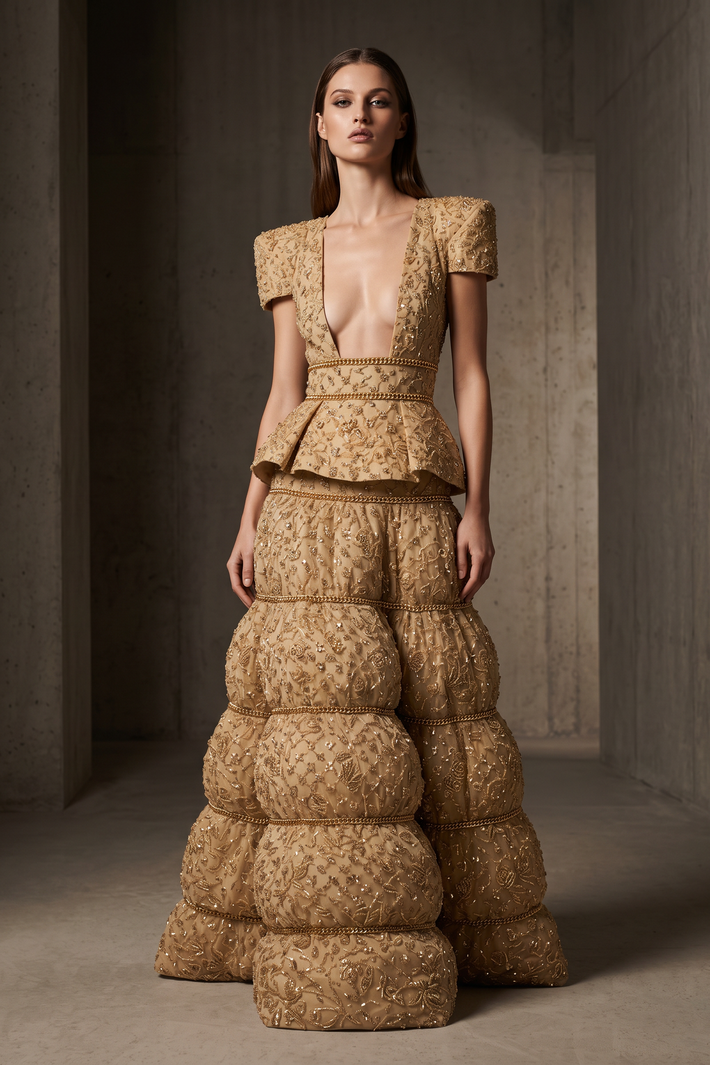 Structure Top and Bubble Skirt