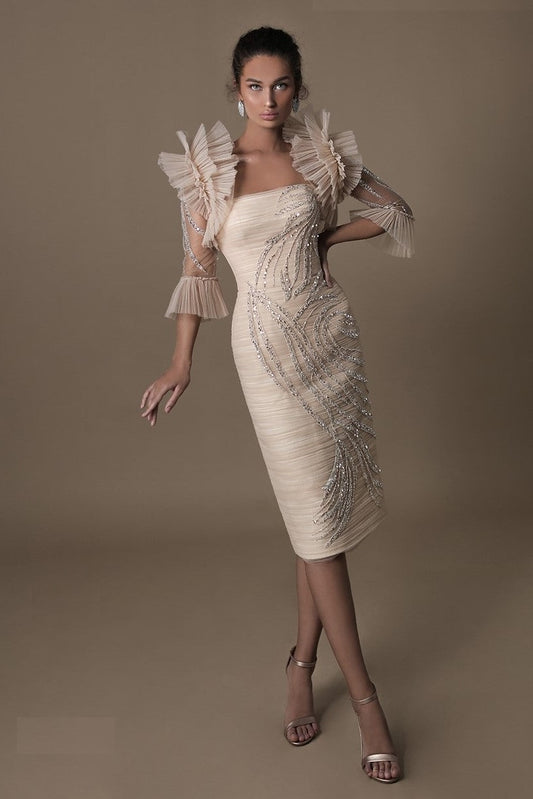 Mary Strapless Dress with Bolero