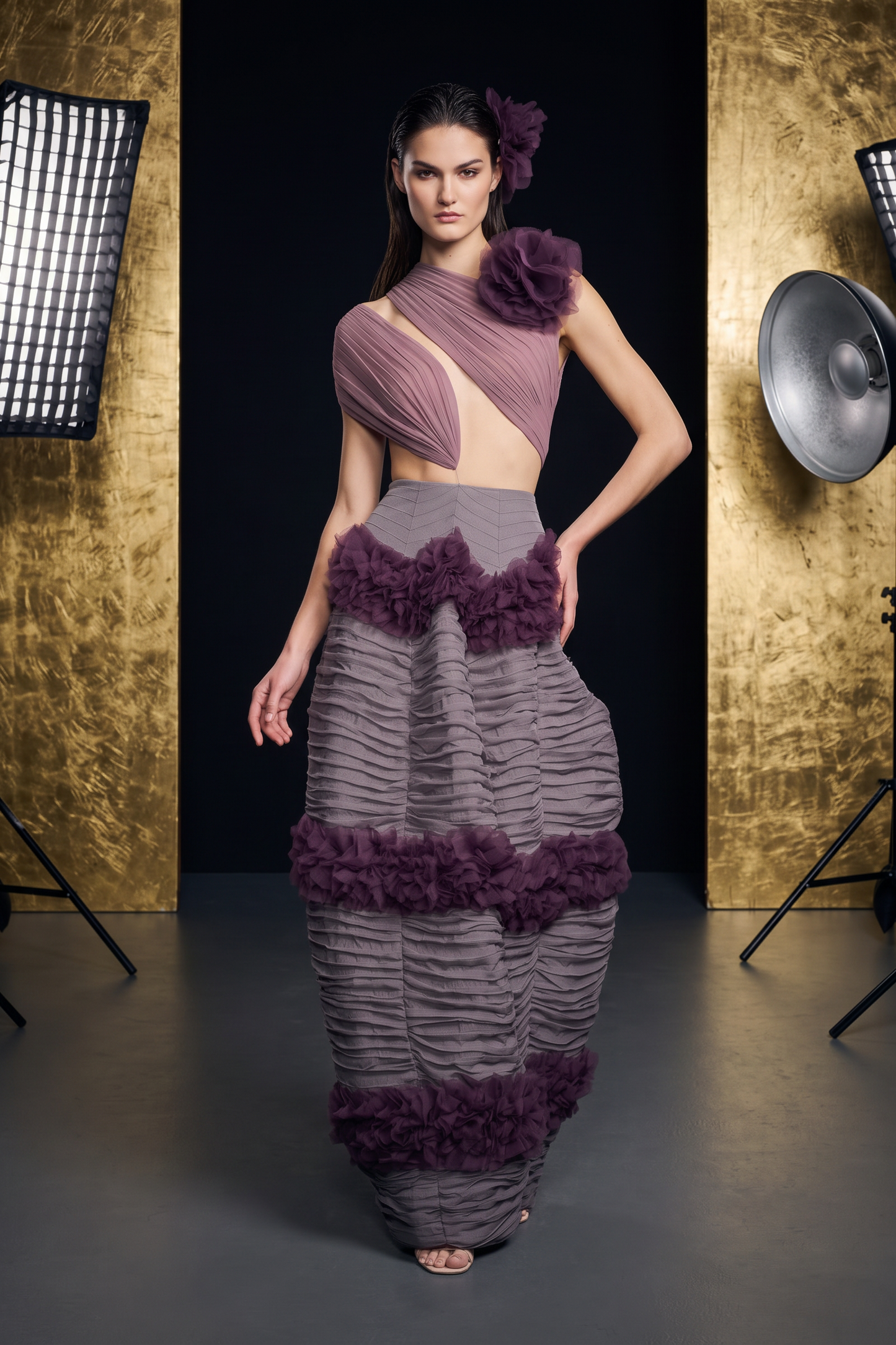 Asymmetric Evening Dress