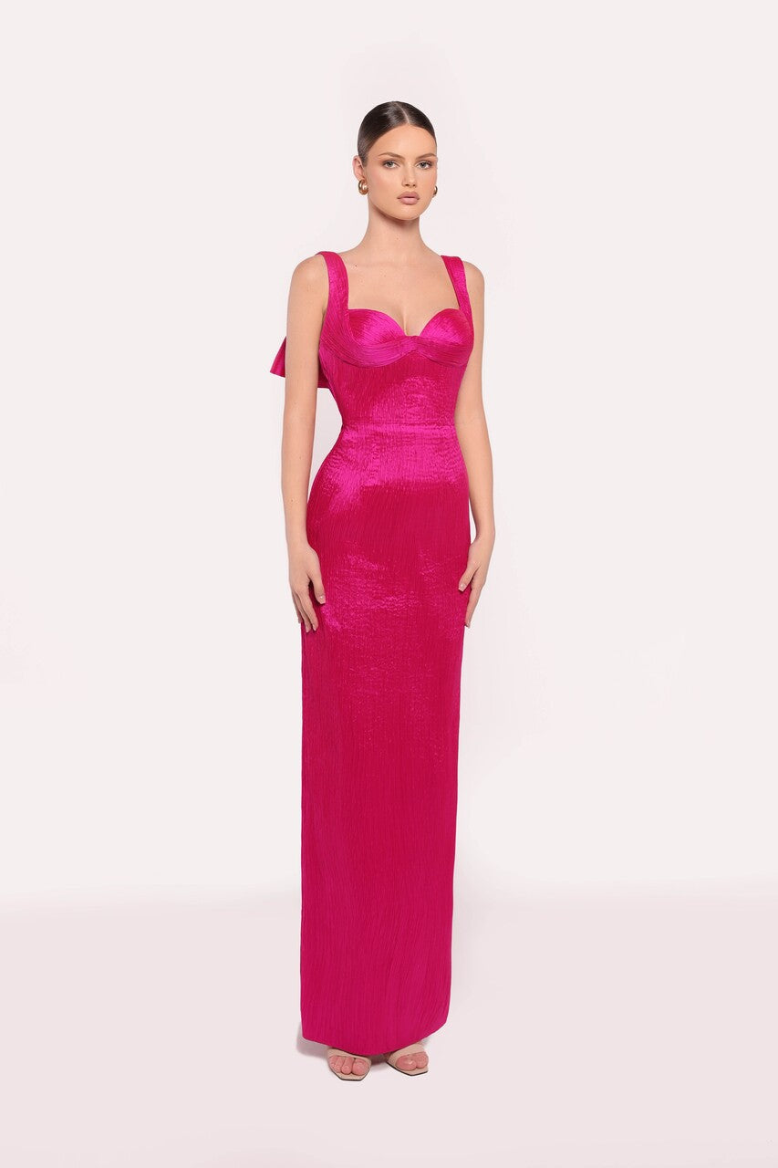 Merivia Taffeta Column Gown