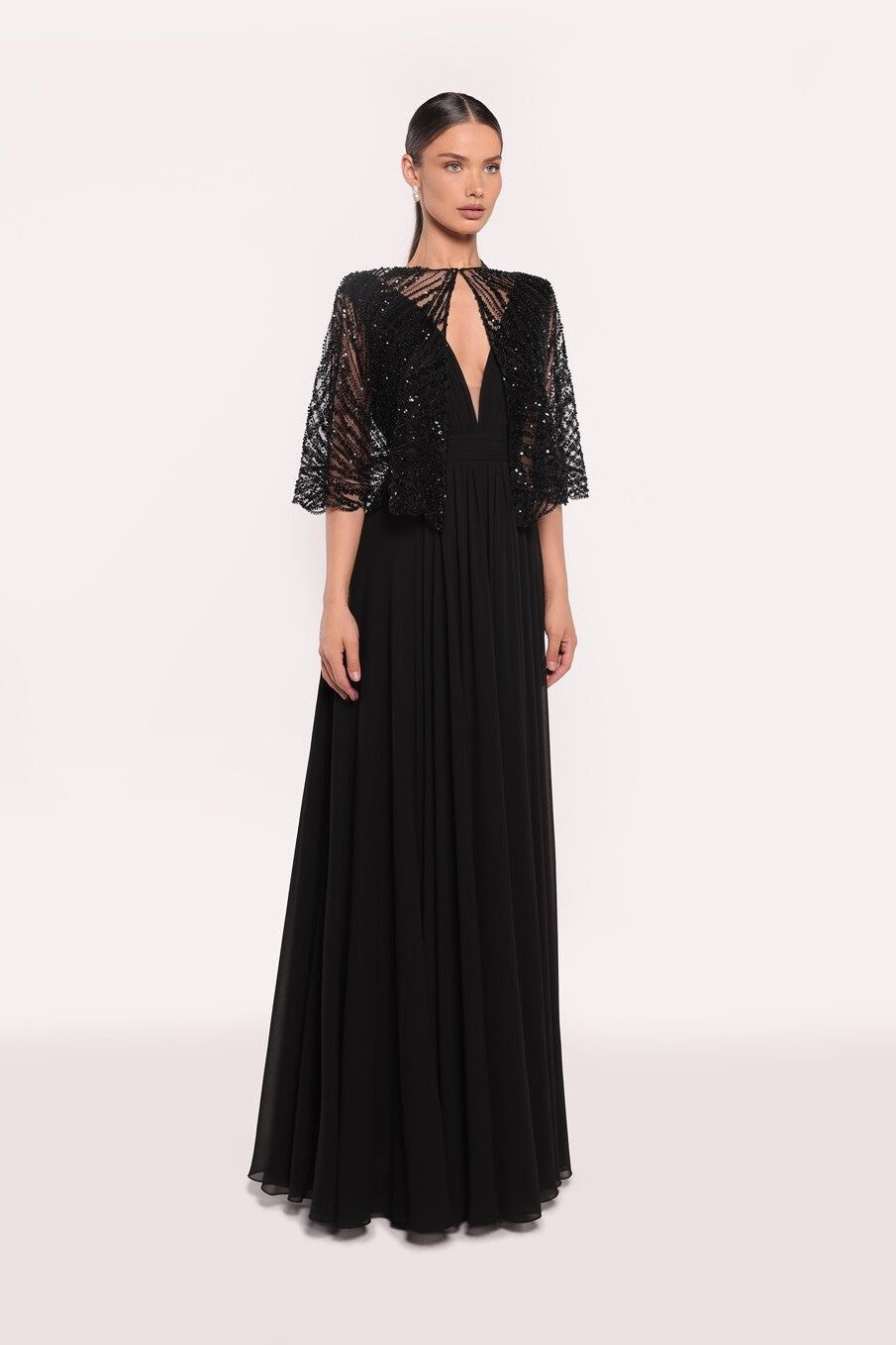 Marigold Chiffon Gown