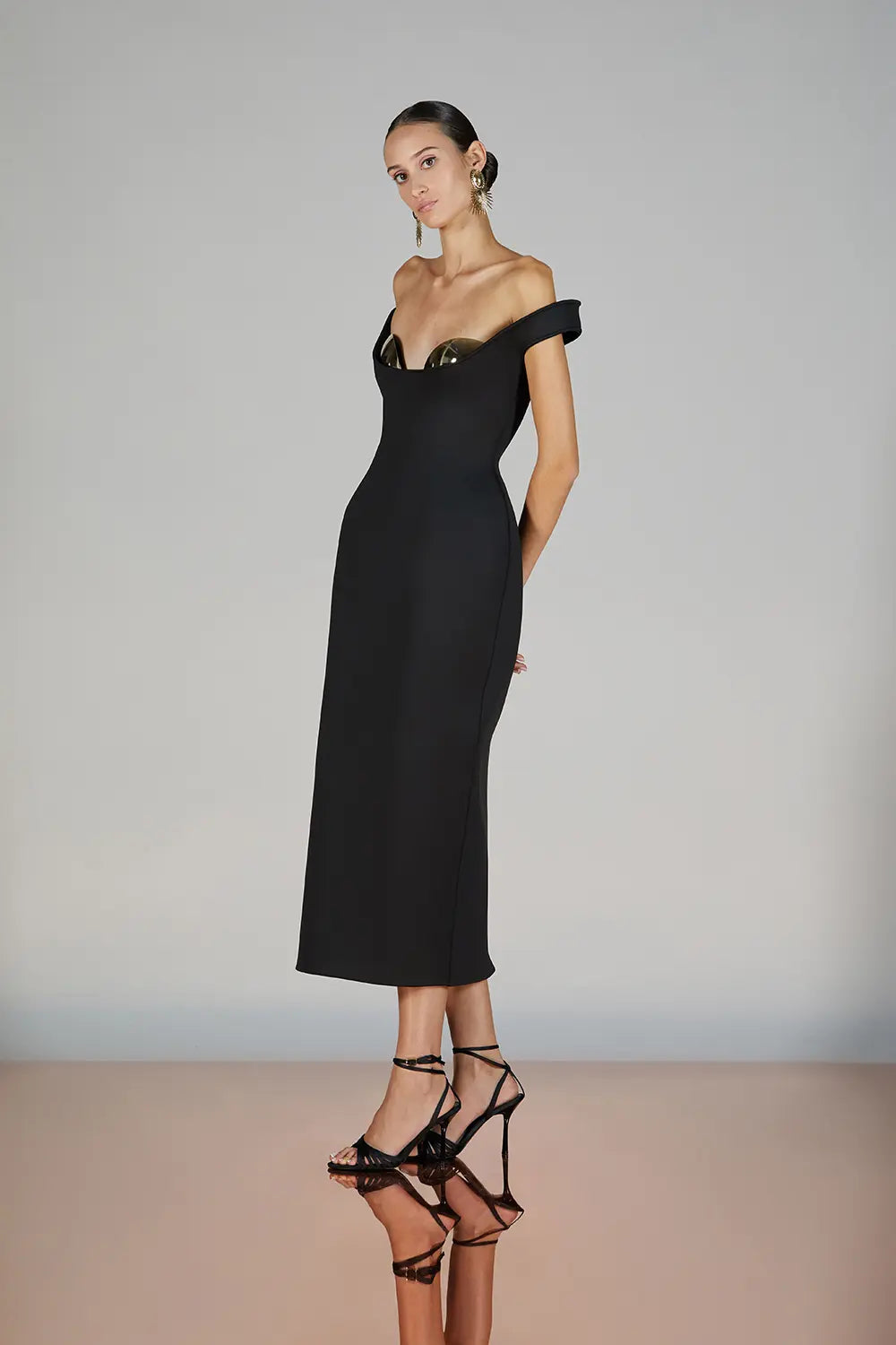 Off-Shoulder Denche Dress