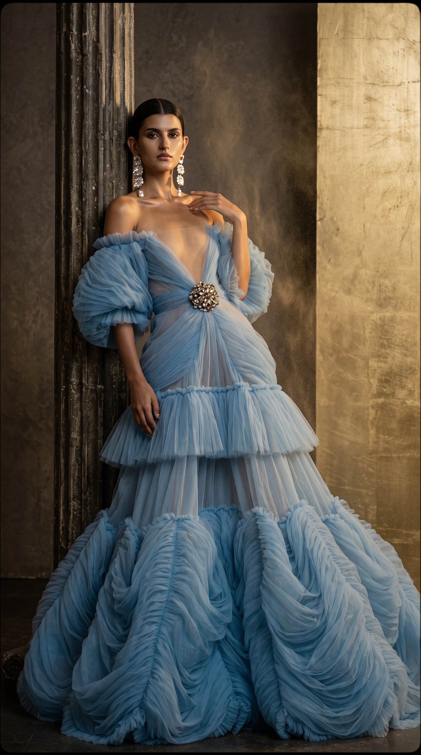 Off-Shoulder Evening Two Piece