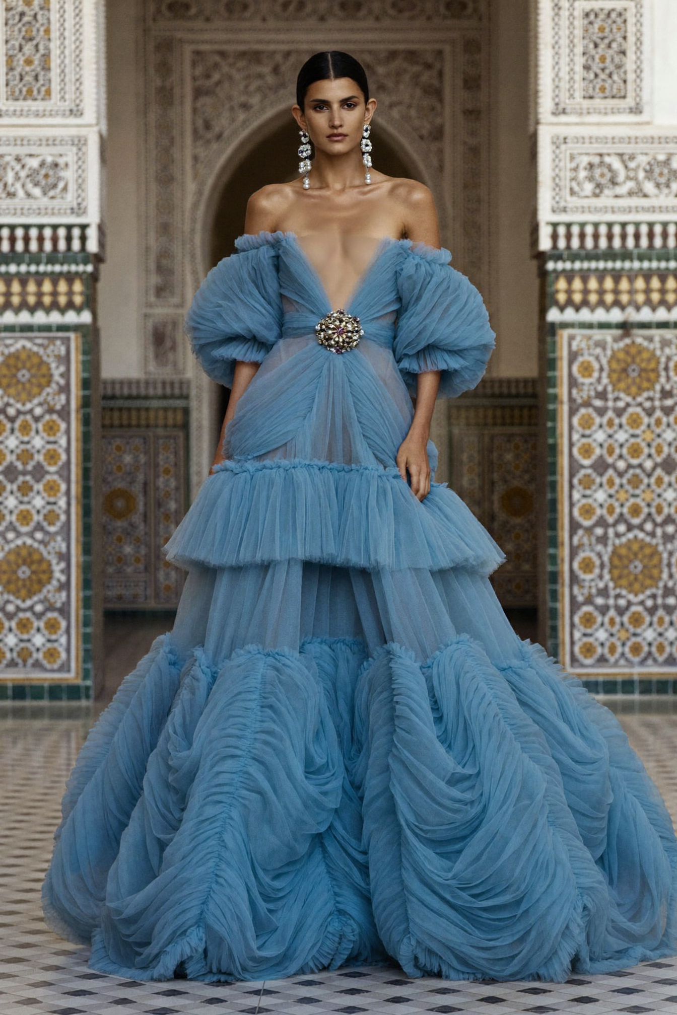 Off-Shoulder Evening Two Piece
