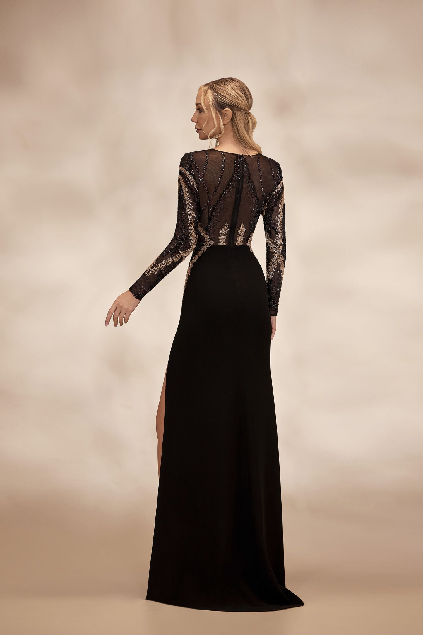 Black Embroidered Dress