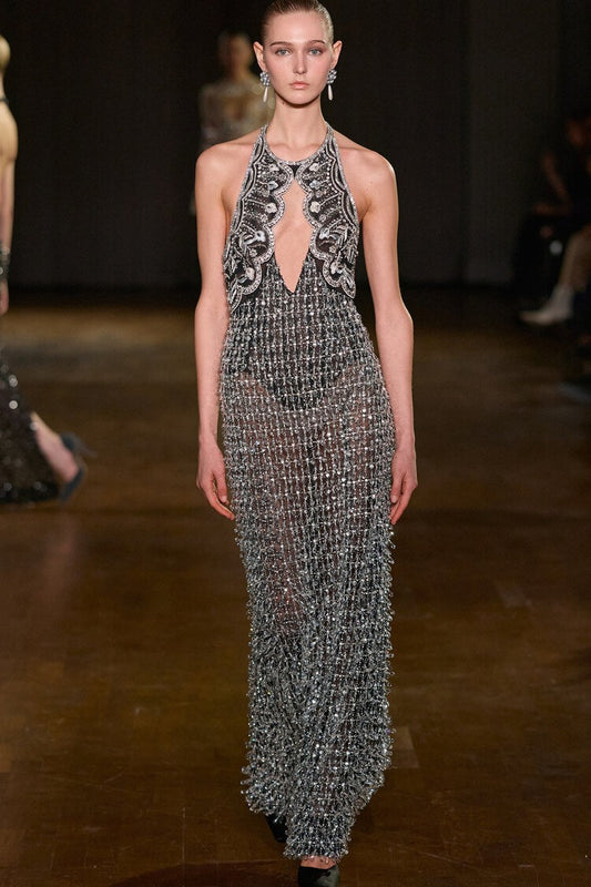 Sleeveless Keyhole Maxi Dress