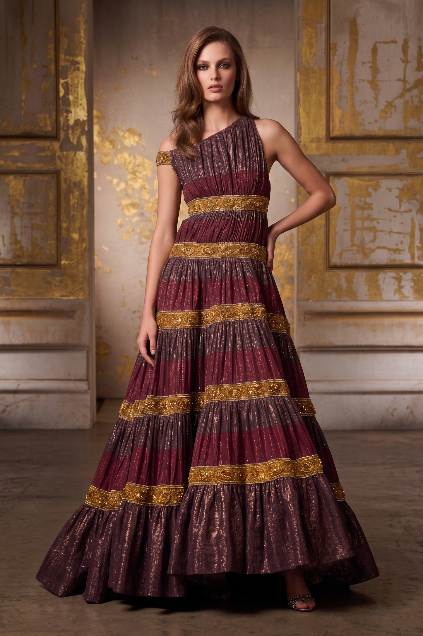 Asymmetric Neckline Dress
