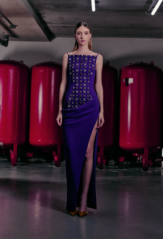 Gem Embroidered Gown
