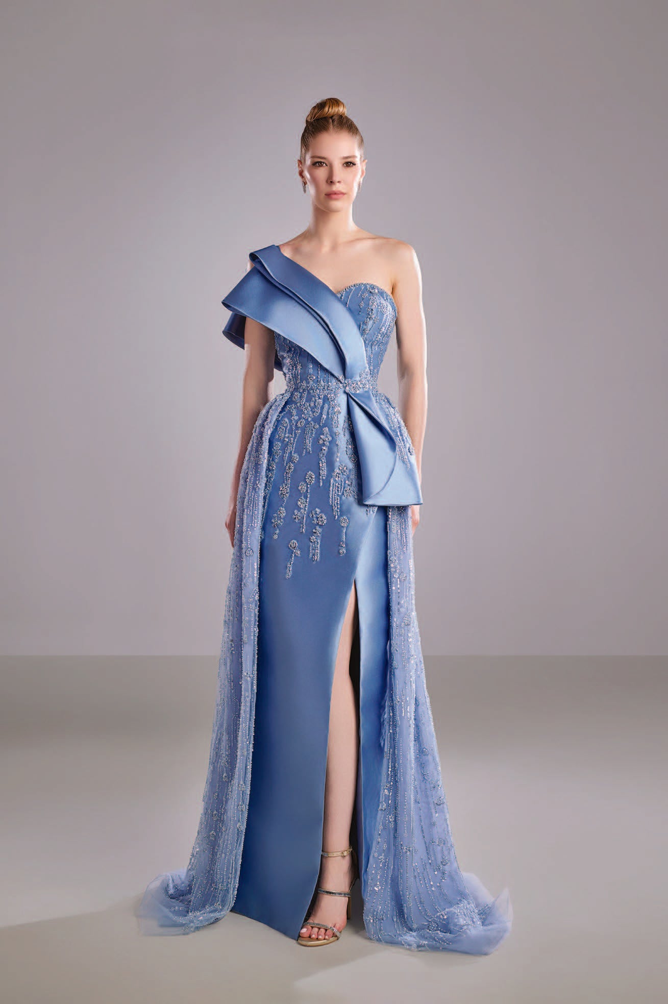 Lace Dress with Mikado Bow