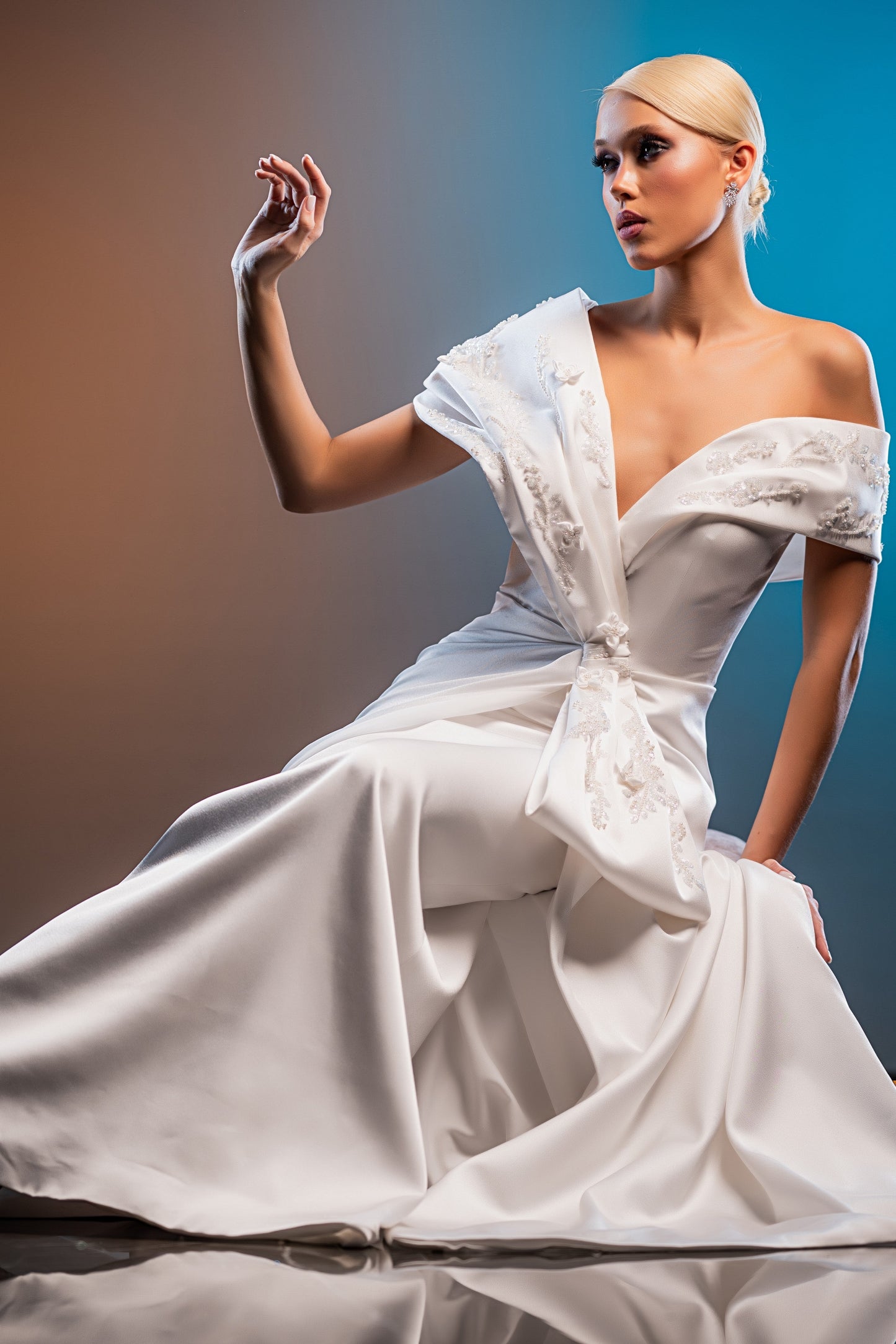 Eva Satin Gown