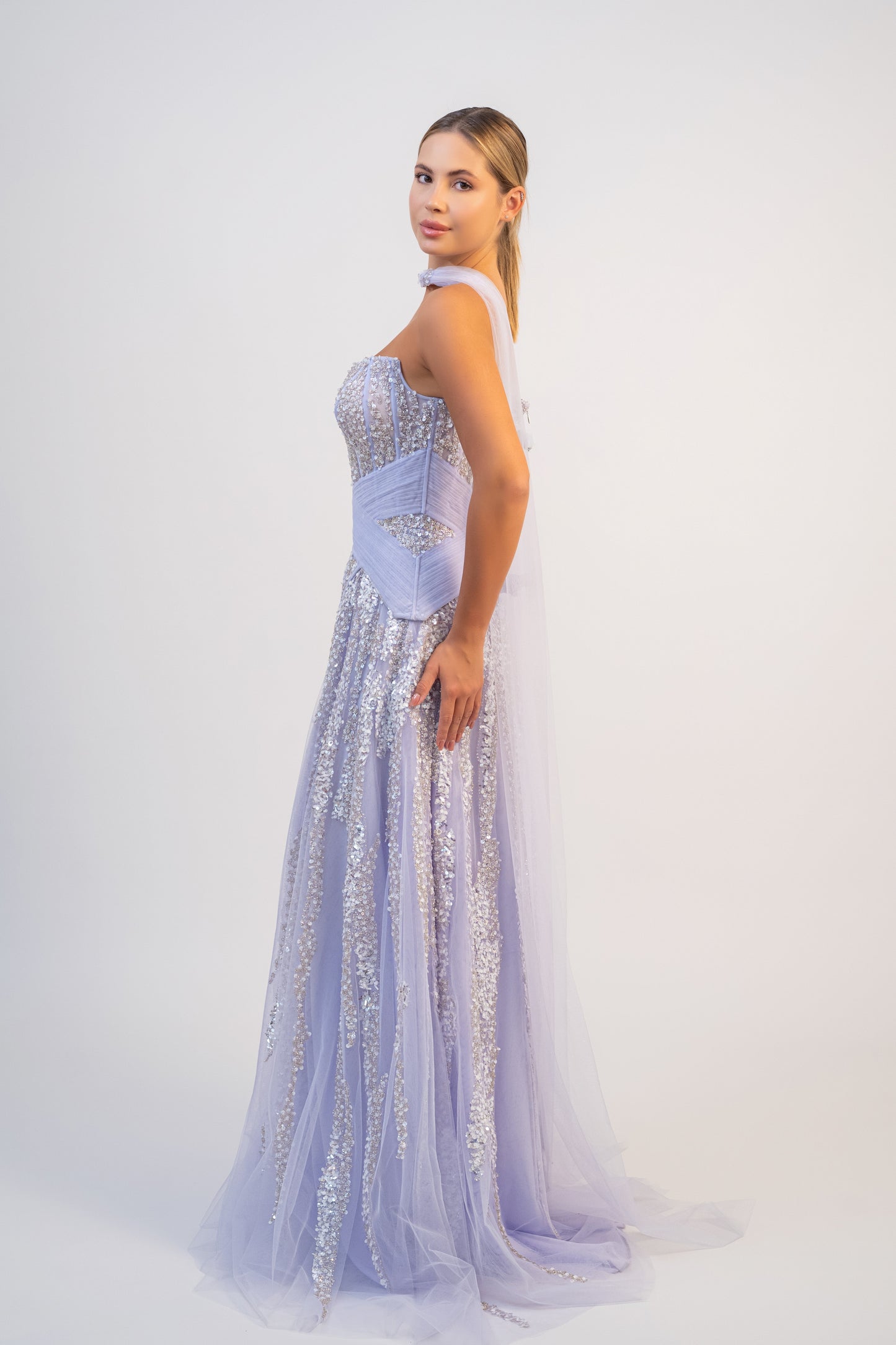 Strapless Tulle Gown